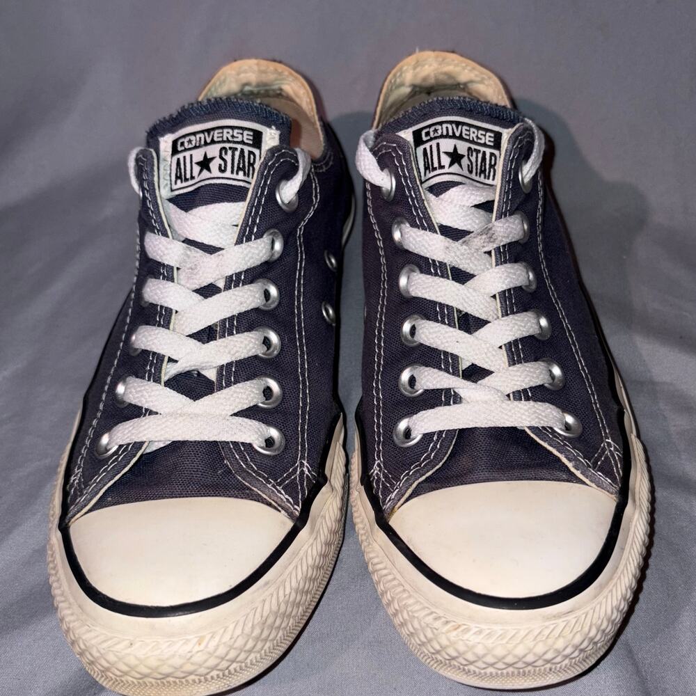 Converse Chuck Taylor All Star Low Top Sneakers Navy Blue‎ Canvas Size 7 Unisex